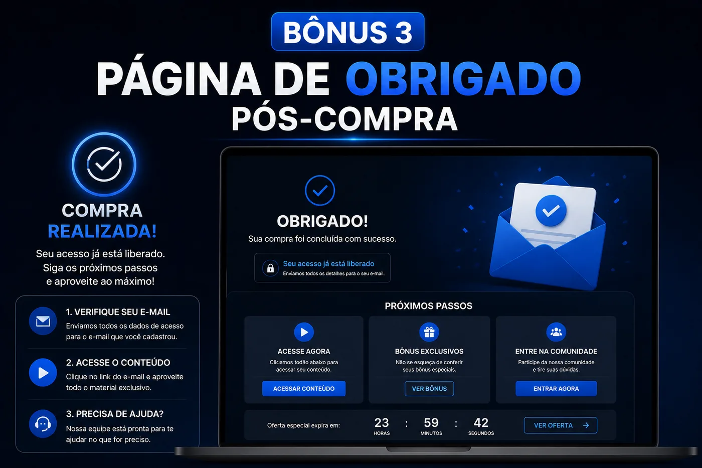 Bônus 3 — Página de obrigado pós-compra